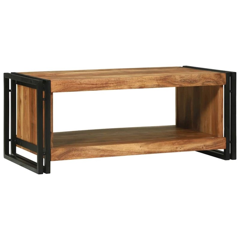 Table basse Marron 90 x 50 x 38 cm Bois d'Acacia Massif 619502619502