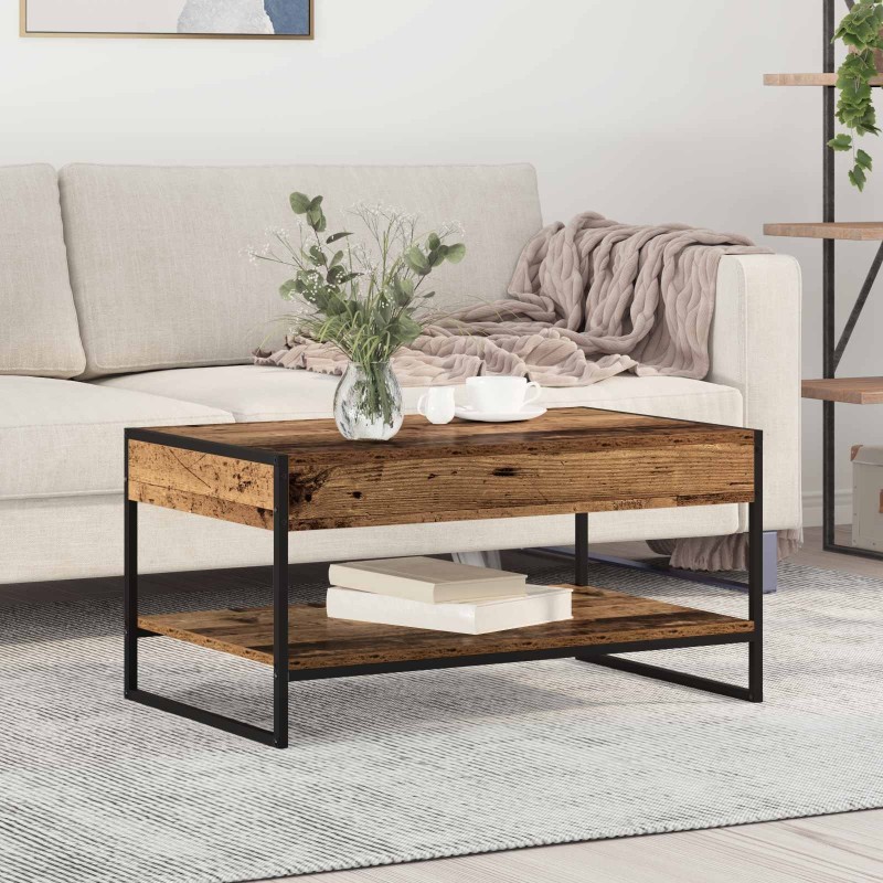 Table basse Bois Ancien 80 x 50 x 40 cm Bois d'ingénierie 619503619503