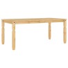 Table à manger Corona 180x90x75 cm bois massif de pin 619505619505