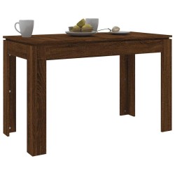 Table à dîner Chêne marron 120x60x76 cm bois d'ingénierie 619508619508