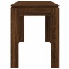 Table à dîner Chêne marron 120x60x76 cm bois d'ingénierie 619508619508