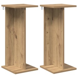 Support de Plante 2 pc Chêne Artisanal 25 x 25,5 x 60,5 cm 619510619510