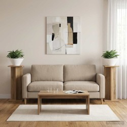 Support de Plante 2 pc Chêne Artisanal 25 x 25,5 x 60,5 cm 619510619510