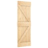 Porte coulissante Naturel et Blanc 70 x 210 cm 619512619512