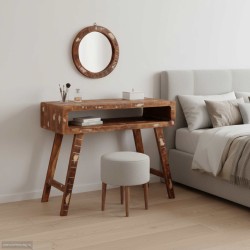 Table de Toilette Marron 90 x 76 x 45 cm Bois Recyclé Solide 619515619515