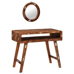 Table de Toilette Marron 90 x 76 x 45 cm Bois Recyclé Solide 619515619515