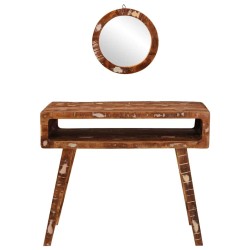 Table de Toilette Marron 90 x 76 x 45 cm Bois Recyclé Solide 619515619515