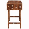 Table de Toilette Marron 90 x 76 x 45 cm Bois Recyclé Solide 619515619515