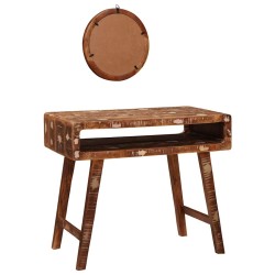 Table de Toilette Marron 90 x 76 x 45 cm Bois Recyclé Solide 619515619515