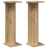 Support de Plante 2 pc Chêne Artisanal 25 x 25,5 x 80,5 cm 619516619516