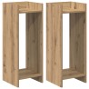 Support de Plante 2 pc Chêne Artisanal 30 x 30 x 80 cm 619517619517