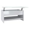 Table basse Blanc brillant 80x50x40 cm Bois d'ingénierie 619518619518