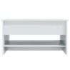 Table basse Blanc brillant 80x50x40 cm Bois d'ingénierie 619518619518