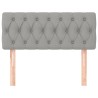 Tête de lit Gris clair 90x7x78/88 cm Tissu 619520619520