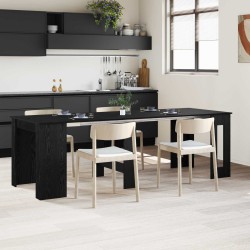 Table à dîner 240 x 85 x 75 cm Bois d'ingénierie Chêne noir 619522619522