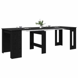 Table à dîner 240 x 85 x 75 cm Bois d'ingénierie Chêne noir 619522619522