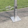 Clôture en fil soudé avec base en béton 25 x 1,2 m Argenté 619525619525