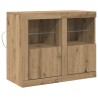 Buffet LED 2 pc 41 x 37 x 67 cm Bois d'ingénierie 619526619526