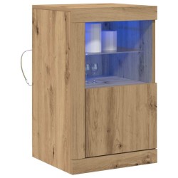 Buffet LED 2 pc 41 x 37 x 67 cm Bois d'ingénierie 619526619526