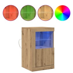 Buffet LED 2 pc 41 x 37 x 67 cm Bois d'ingénierie 619526619526