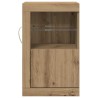Buffet LED 2 pc 41 x 37 x 67 cm Bois d'ingénierie 619526619526