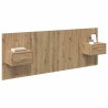 Tête de lit avec armoire 3 pcs Chêne artisanal 619536619536