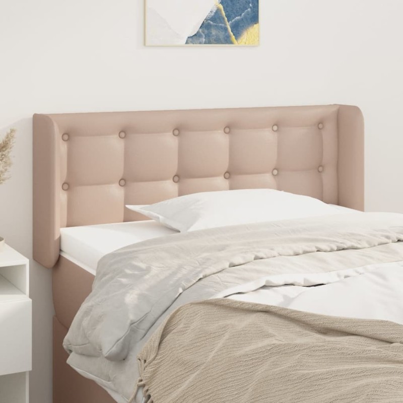 Tête de lit avec oreilles Cappuccino 103x16x78/88 cm Similicuir 619538619538