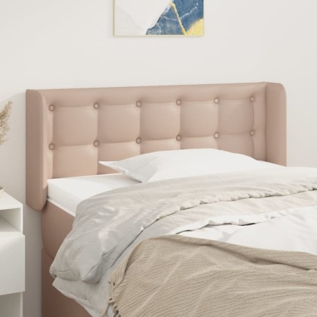 Tête de lit avec oreilles Cappuccino 103x16x78/88 cm Similicuir 619538619538