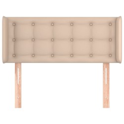 Tête de lit avec oreilles Cappuccino 103x16x78/88 cm Similicuir 619538619538
