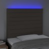 Tête de lit à LED Taupe 80x5x118/128 cm Tissu 619540619540