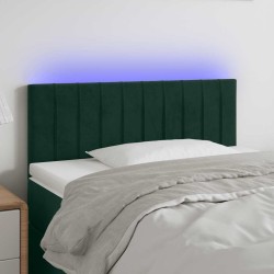 Tête de lit à LED Vert foncé 80x5x78/88 cm Velours 619543619543