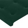Tête de lit à LED Vert foncé 163x16x78/88 cm Velours 619545619545