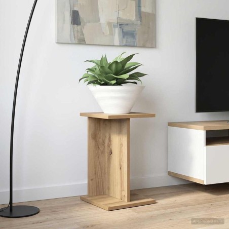 Support de Plante 2 pc Chêne Artisanal 25 x 25,5 x 40,5 cm 619548619548