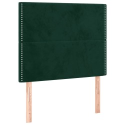 Tête de lit à LED Vert foncé 100x5x118/128 cm Velours 619553619553