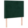 Tête de lit à LED Vert foncé 100x5x118/128 cm Velours 619553619553