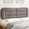 Coussin de tête de lit Hvar taupe 160 cm tissu 619556619556