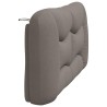 Coussin de tête de lit Hvar taupe 160 cm tissu 619556619556