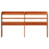 Tête de lit avec étagères marron cire 160 cm bois massif de pin 619558619558