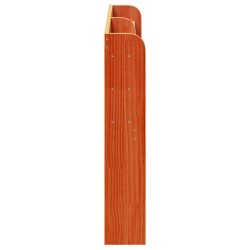 Tête de lit avec étagères marron cire 160 cm bois massif de pin 619558619558