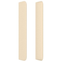 Tête de lit avec oreilles Crème 103x16x118/128 cm Tissu 619559619559