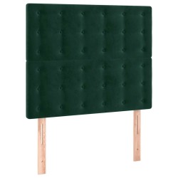 Tête de lit à LED Vert foncé 80x5x118/128 cm Velours 619561619561