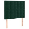 Tête de lit à LED Vert foncé 80x5x118/128 cm Velours 619561619561