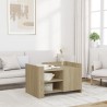 Table basse chêne sonoma 80x50x50 cm bois d'ingénierie 619565619565