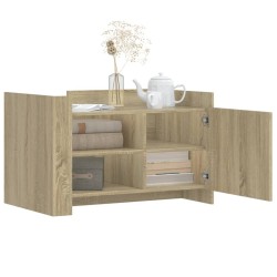 Table basse chêne sonoma 80x50x50 cm bois d'ingénierie 619565619565