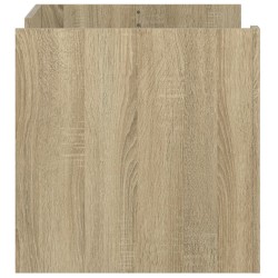 Table basse chêne sonoma 80x50x50 cm bois d'ingénierie 619565619565