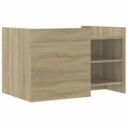 Table basse chêne sonoma 80x50x50 cm bois d'ingénierie 619565619565