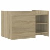 Table basse chêne sonoma 80x50x50 cm bois d'ingénierie 619565619565
