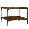 Table basse chêne fumé 55x55x40 cm bois d'ingénierie 619566619566
