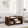 Table basse chêne fumé 100x50x50 cm bois d'ingénierie 619567619567