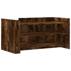 Table basse chêne fumé 100x50x50 cm bois d'ingénierie 619567619567